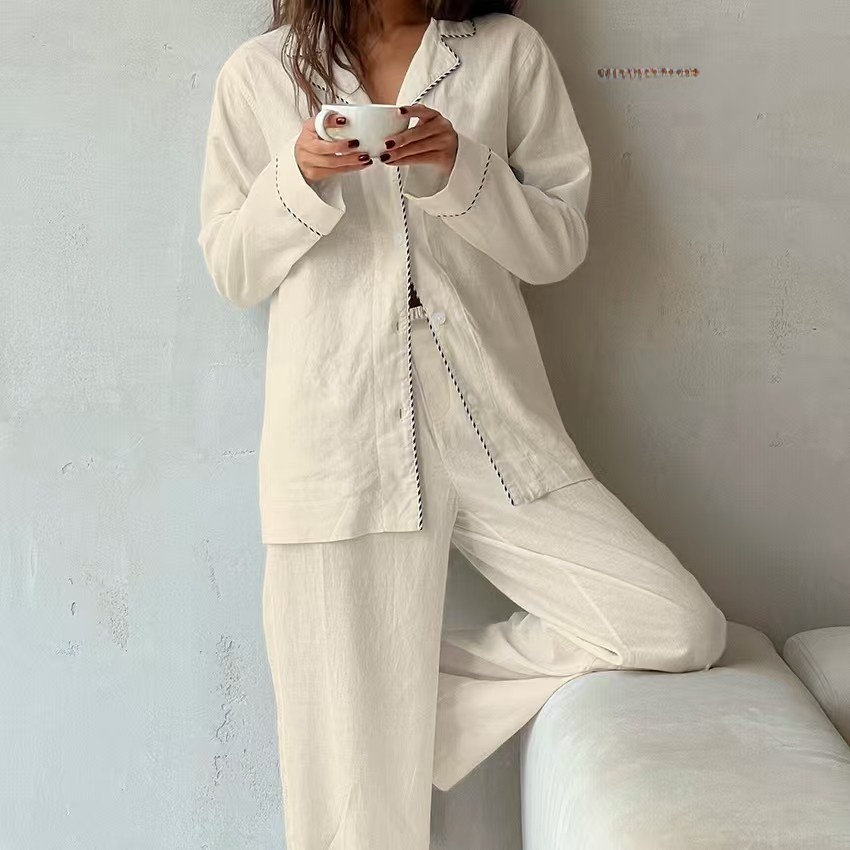 Cotton Women Pajama Set Contra - огляд і ціна Linen Shirt Breathable