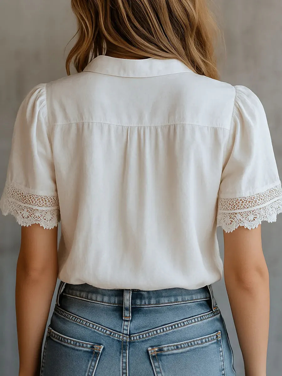 Elegant Women's Shirts Casual  - огляд і ціна Linen Shirt Breathable