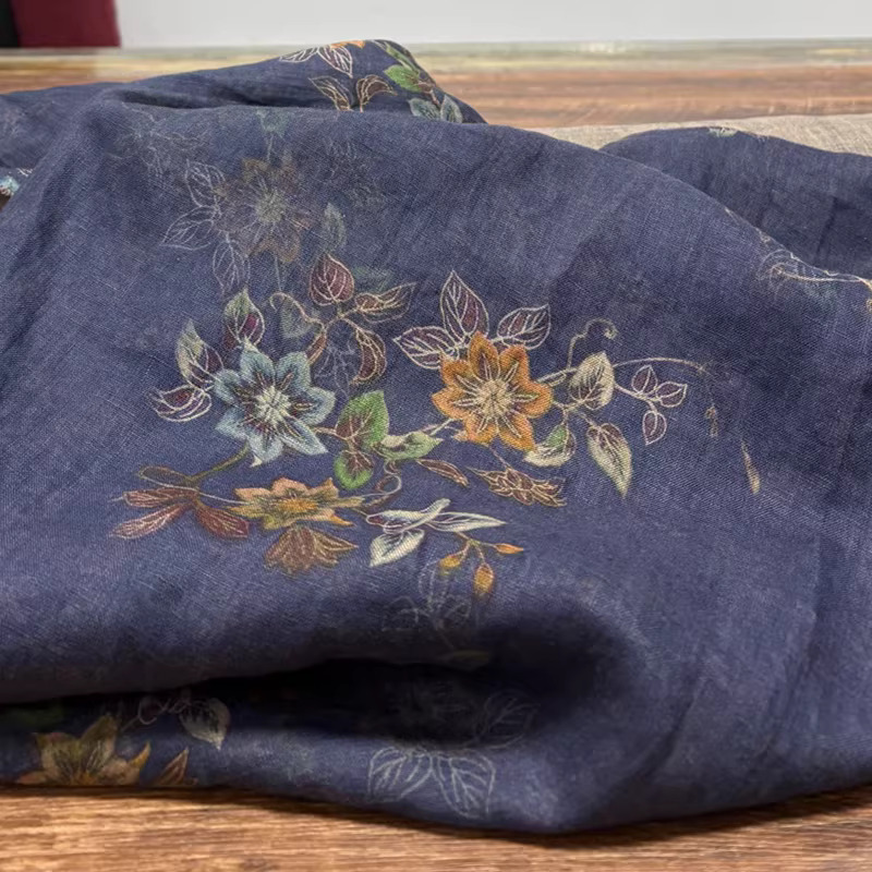 1yard High end pure flax tecid - огляд і ціна Linen Shirt Breathable